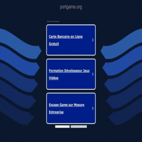 Скриншот главной страницы сайта portgame.org