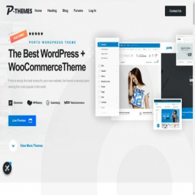 Скриншот главной страницы сайта portotheme.com