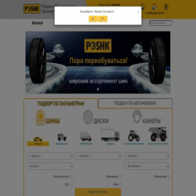Скриншот главной страницы сайта poshk.ru