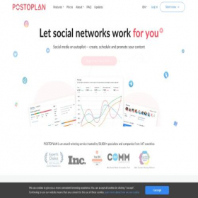 Скриншот главной страницы сайта postoplan.app