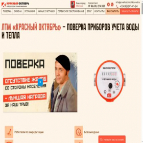 Скриншот главной страницы сайта poverkaschetchikovvodi.ru