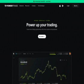Скриншот главной страницы сайта power.trade