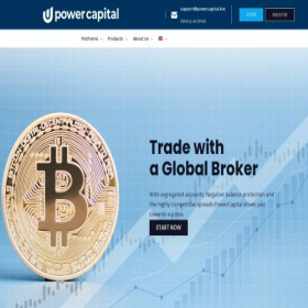 Скриншот главной страницы сайта powercapital.live