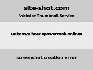 Скриншот главной страницы сайта powercook.online