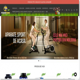 Скриншот главной страницы сайта powerteam.md