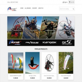 Скриншот главной страницы сайта ppgparamotor.com