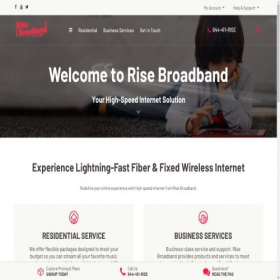 Скриншот главной страницы сайта prairieinet.net