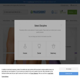 Скриншот главной страницы сайта praxisdienst.com