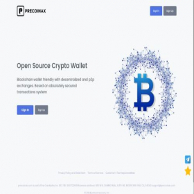 Скриншот главной страницы сайта precoinax.com