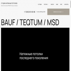 Скриншот главной страницы сайта premium-ceiling.ru