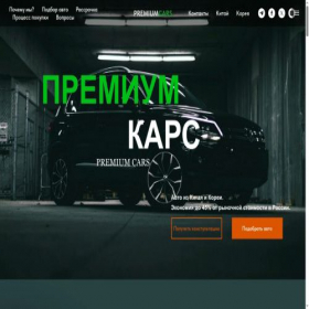 Скриншот главной страницы сайта premiumcarsnch.ru