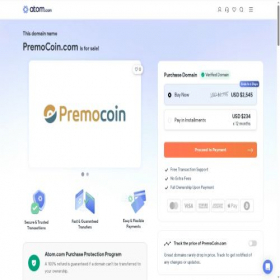 Скриншот главной страницы сайта premocoin.com