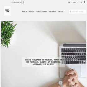 Скриншот главной страницы сайта prestahelp.ru