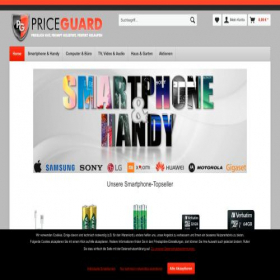 Скриншот главной страницы сайта price-guard.de