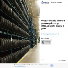 Скриншот главной страницы сайта price-listb2b.shinich.ru