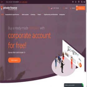 Скриншот главной страницы сайта prifinance.com