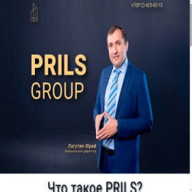 Скриншот главной страницы сайта prils.ru
