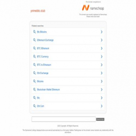 Скриншот главной страницы сайта primebtc.club