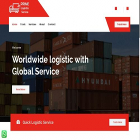 Скриншот главной страницы сайта primelogservice.com