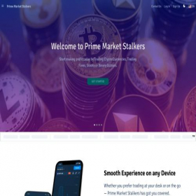 Скриншот главной страницы сайта primemarketstalkers.com