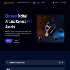 Скриншот главной страницы сайта primenftmint.com