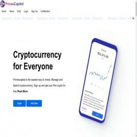 Скриншот главной страницы сайта primescapital.io
