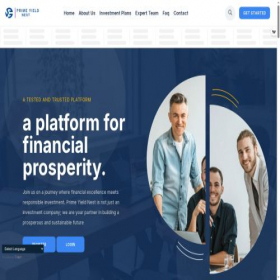 Скриншот главной страницы сайта primeyieldnest.com