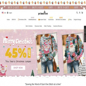 Скриншот главной страницы сайта primmitive.com