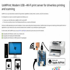 Скриншот главной страницы сайта printserver.ink