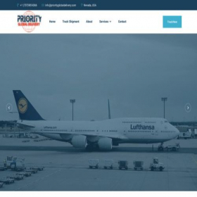 Скриншот главной страницы сайта priorityglobaldelivery.com