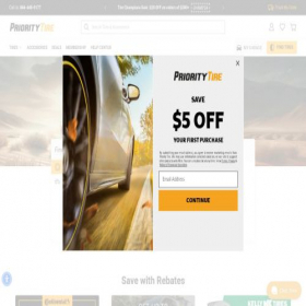 Скриншот главной страницы сайта prioritytire.com