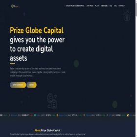 Скриншот главной страницы сайта prize-globecapital.com