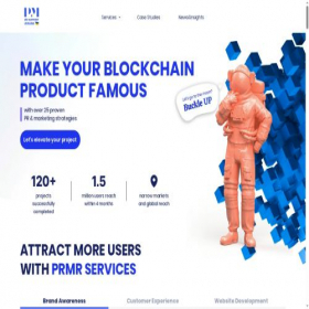 Скриншот главной страницы сайта prmr.com
