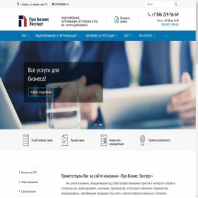 Скриншот главной страницы сайта pro-business-expert.ru