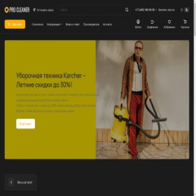 Скриншот главной страницы сайта pro-cleaner.store
