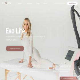 Скриншот главной страницы сайта pro-evolite.ru
