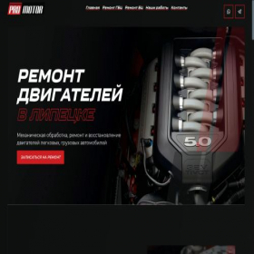 Скриншот главной страницы сайта pro-motor.ru
