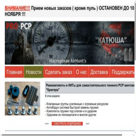 Скриншот главной страницы сайта pro-pcp.ru