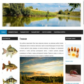 Скриншот главной страницы сайта pro-rybalku.ru