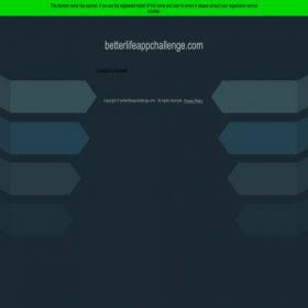 Скриншот главной страницы сайта pro.betterlifeappchallenge.com