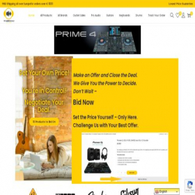 Скриншот главной страницы сайта proaudiomarket.com