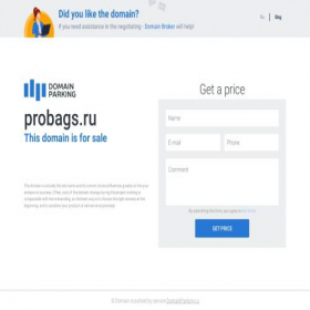 Скриншот главной страницы сайта probags.ru