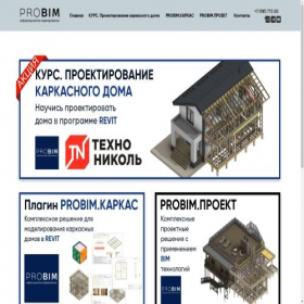 Скриншот главной страницы сайта probim.ru