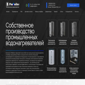Скриншот главной страницы сайта proboiler.ru