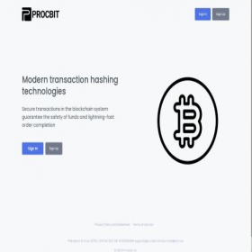 Скриншот главной страницы сайта procbit.com