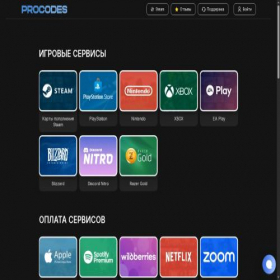 Скриншот главной страницы сайта procodes.ru