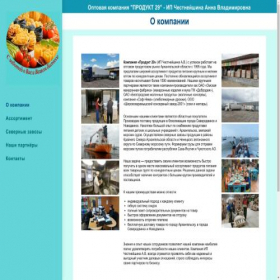 Скриншот главной страницы сайта produkt29.ru