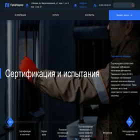 Скриншот главной страницы сайта prof-nadzor.ru