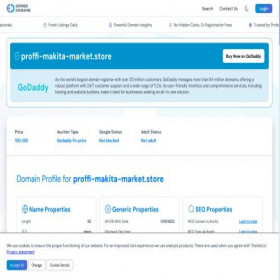 Скриншот главной страницы сайта proffi-makita-market.store