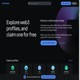 Скриншот главной страницы сайта profile.coinbase.com